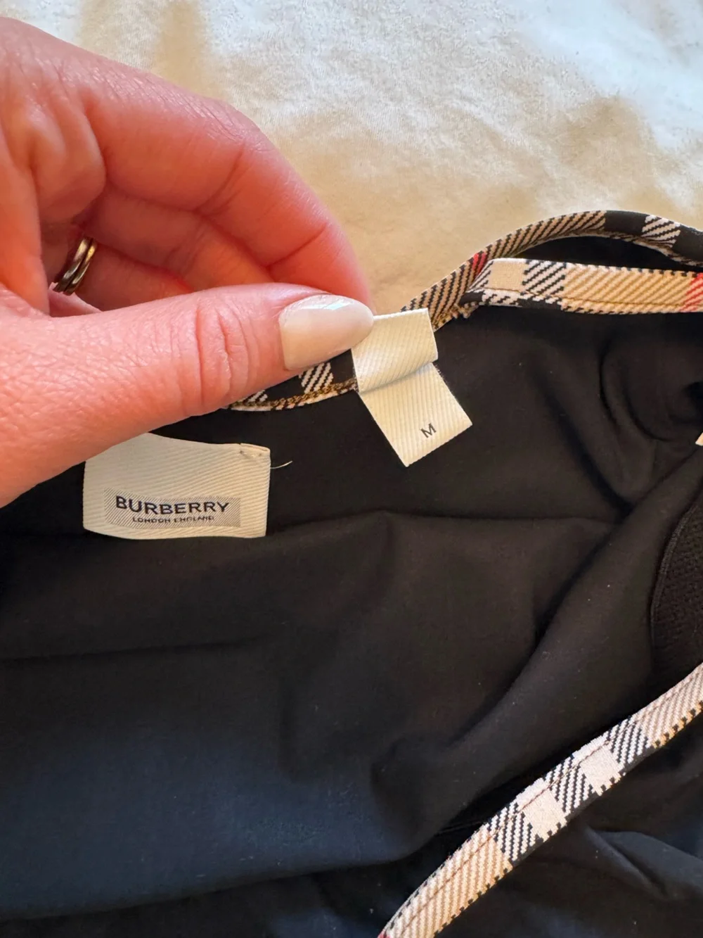 Authentic Burberry Women’s One-Piece Swimsuit - Picture 6 of 6